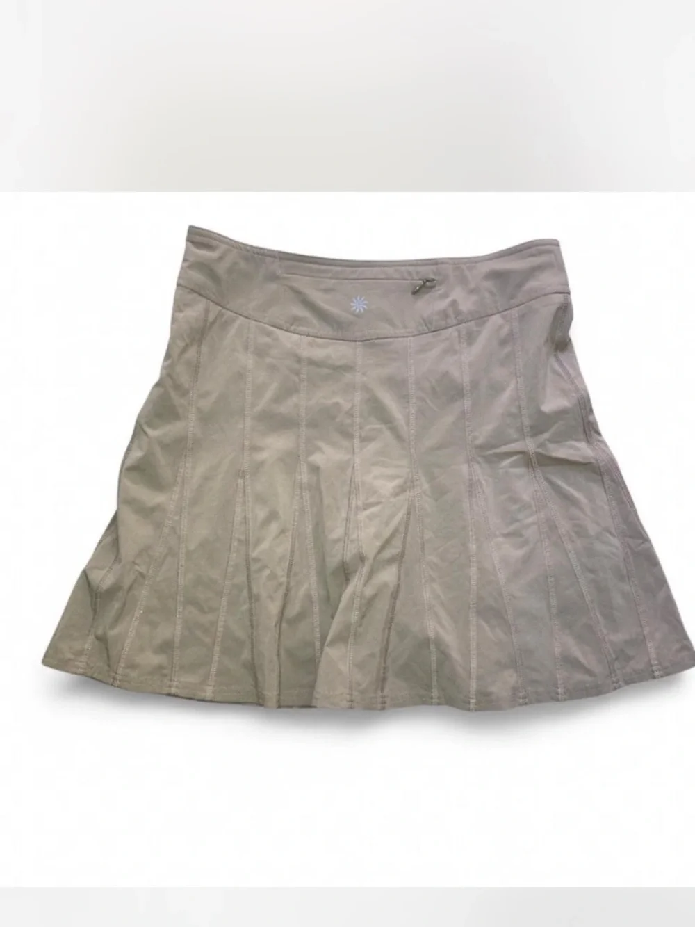Athleta Khaki A-Line Panel Skirt - Picture 6 of 7